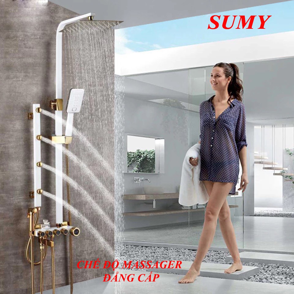 SEN CÂY MASSAGER 5 IN 1 SUMY SƠN TĨNH ĐIỆN TRẮNG YP-53501WG