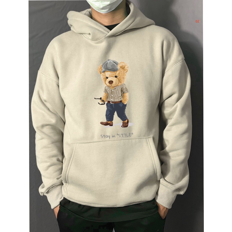 Áo Hoodie Unisex Stay in style  đôi form rộng nam nữ vải Nỉ Bông - TDA02