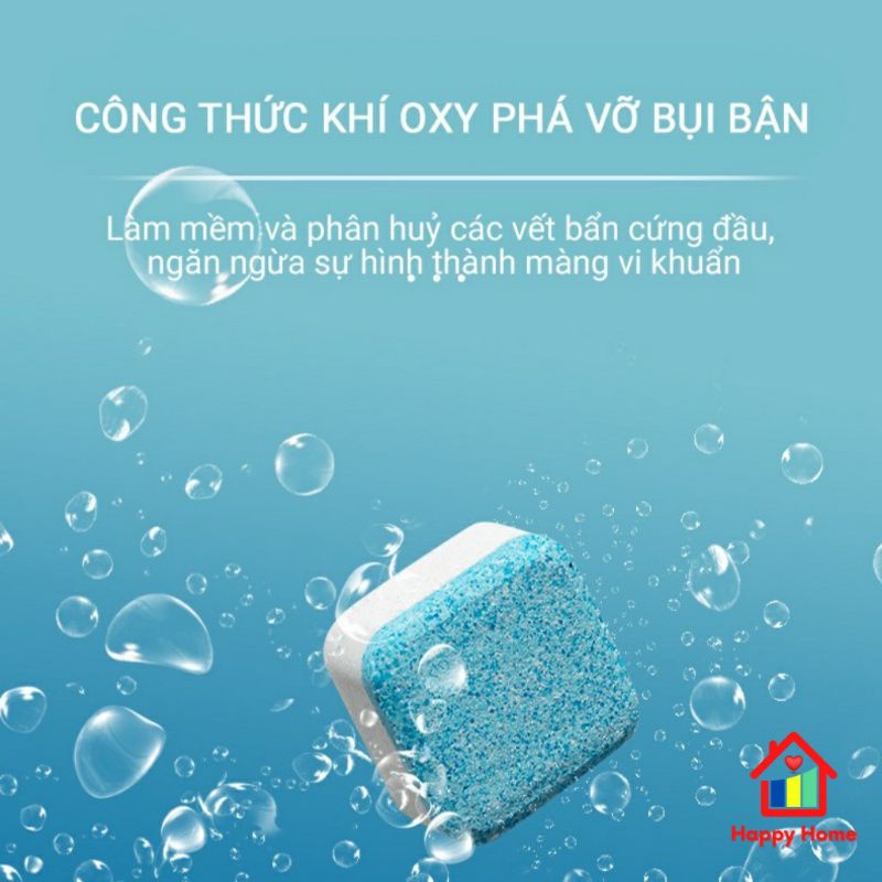 Viên Tẩy Lồng Máy Giặt. Diệt Khuẩn Và Tẩy Chất Bẩn Lồng Máy Giặt