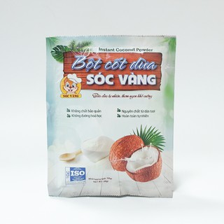 Bột cốt dừa Sóc Vàng 10 gói 50gr
