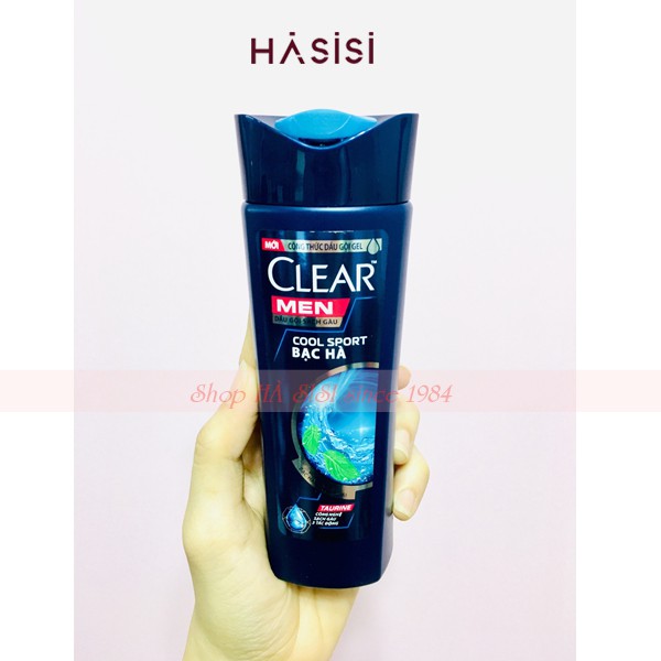 DẦU GỘI CLEAR MEN COOL SPORT BẠC HÀ