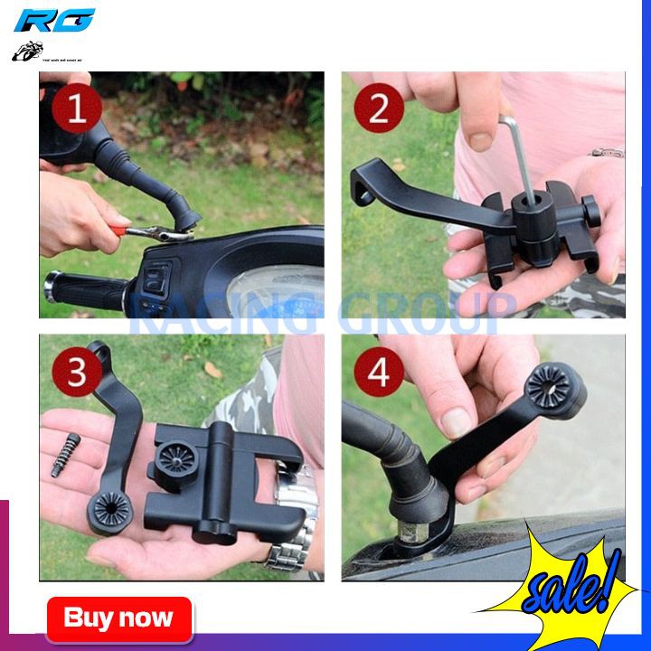 Giá Đỡ Gắn Xe Máy Kim Loại | Kẹp Điện Thoại Xe Máy Kim Loại C2 | BigBuy360 - bigbuy360.vn