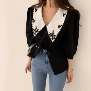 Sơ mi cổ sen / sơ mi bánh bèo