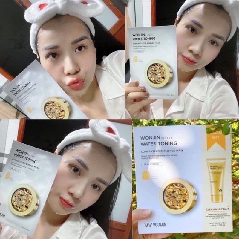 Mặt Nạ Dưỡng Sáng Da Wonjin Effect Water Toning Mask