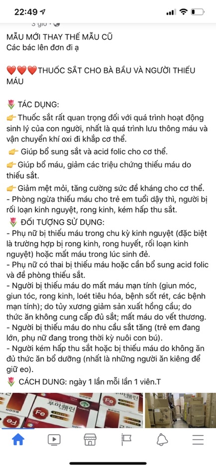 [MẪU MỚI THAY THẾ MẪU CŨ] Viên Uống Bổ Sung Sắt Hàn Quốc 120Viên