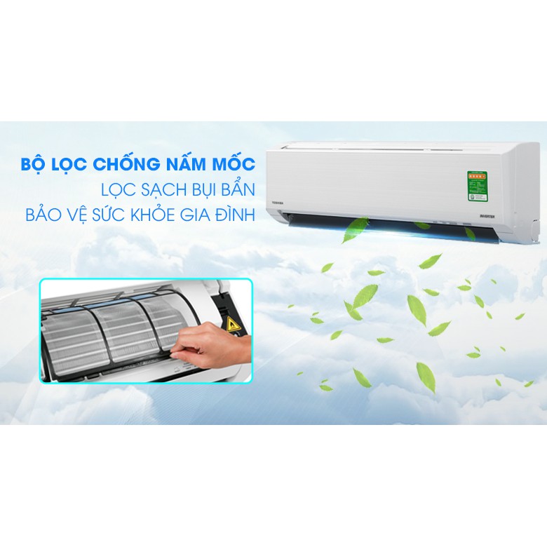 Máy lạnh Toshiba Inverter 2 HP RAS-H18C3KCVG-V- Hàng Chính Hãng