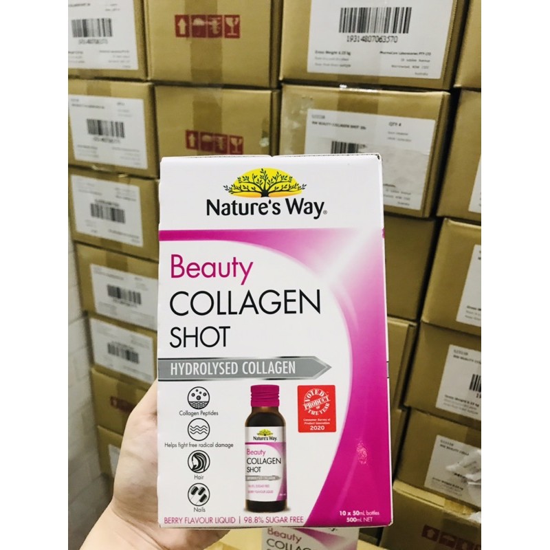 [Giá Sốc] Collagen Shot Natures Way của Úc hộp 10 chai | BigBuy360 - bigbuy360.vn
