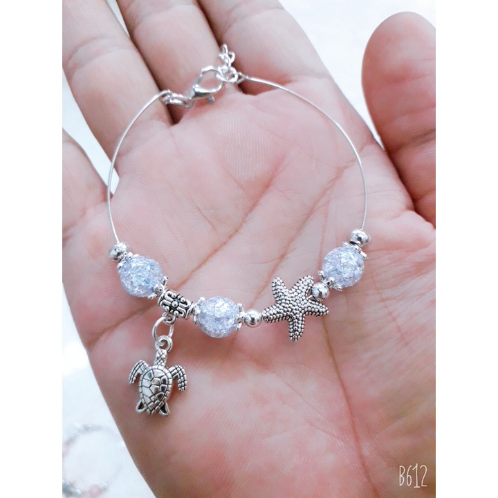 Vòng tay đá bọt tuyết 8mm - phong cách trẻ trung