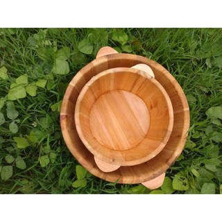 Chậu ngâm chân bằng gỗ thông nhẹ bền chắc chắn