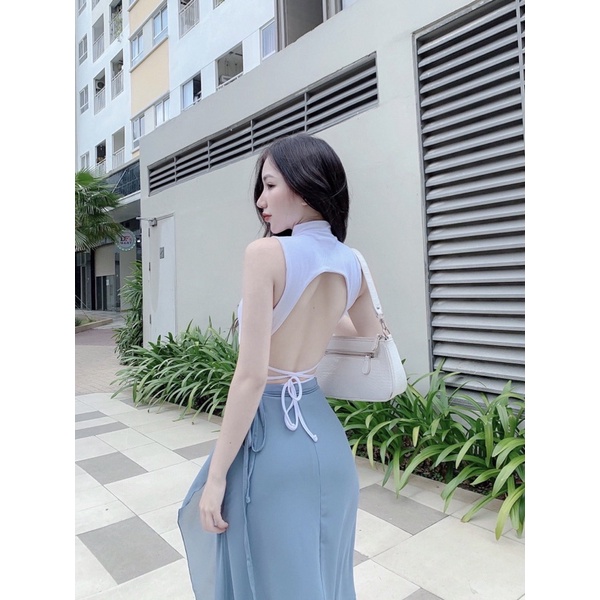 Chân Váy Midi Vạt Bèo Yoona