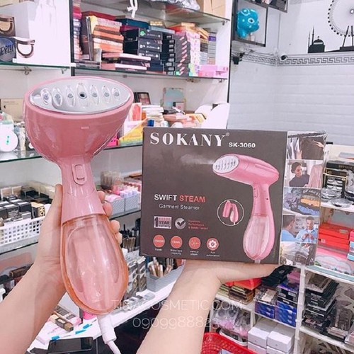 Bàn Ủi Hơi Nước Cầm Tay SoKaNy SK3060 Công Suất 1500W, Bàn Là Hơi Nước Cầm Tay Mini Mẫu Mới 2022