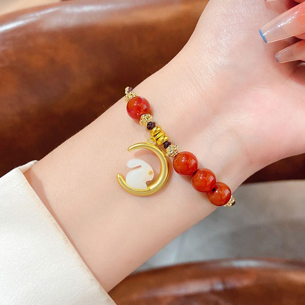 Vòng Tay Mặt Trăng Dễ Thương Phong Cách Trung Hoa Cho Nữ