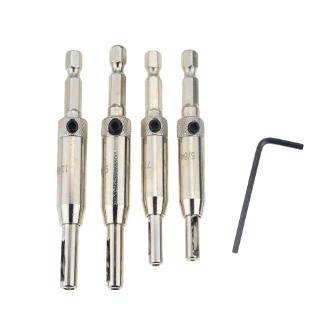 4 cửa sổ bản lề lỗ dụng cụ mở chế biến gỗ đấm lục giác mũi khoan xoắn bộ mũi khoan