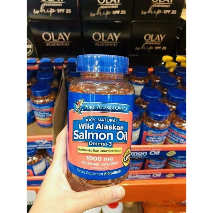 Viên Uống Dầu Cá Omega3 Wild Alaskan Salmon Oil 210viên
