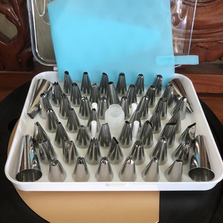 Bộ 44 đuôi bắt bông kem inox cao cấp