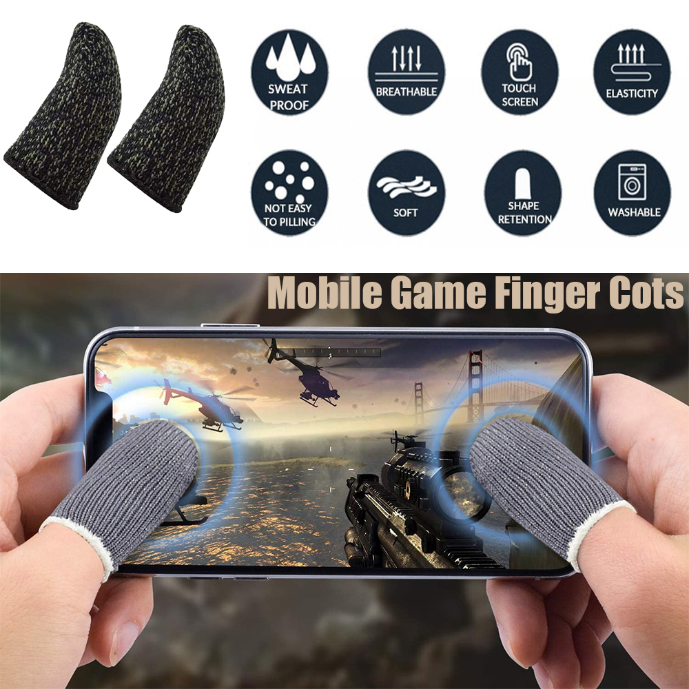 Set 2 vỏ bọc ngón tay điều khiển chơi game trên điện thoại Android IOS chất lượng cao | BigBuy360 - bigbuy360.vn