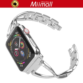 Dây đeo kim loại cho đồng hồ thông minh cho apple Watch Series 4 3 2 1 38 40mm 42 44mm