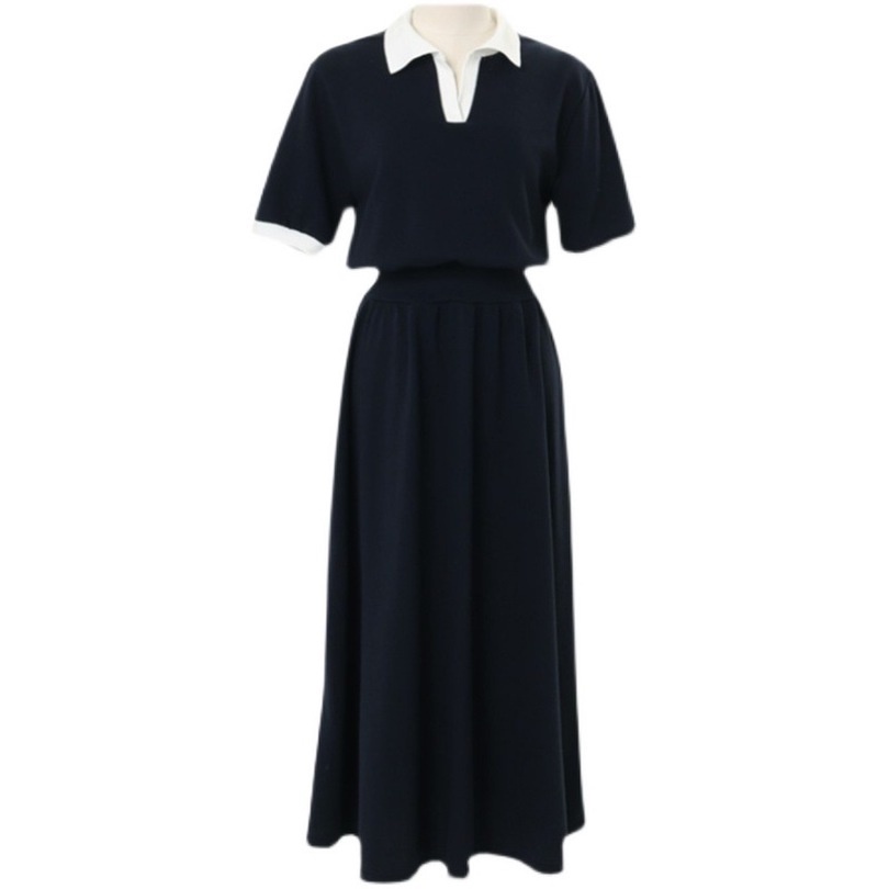 Đầm Thun polo Dài Vừa Phong Cách Hàn Quốc Thời Trang Mùa Hè Mới Cho Nữ