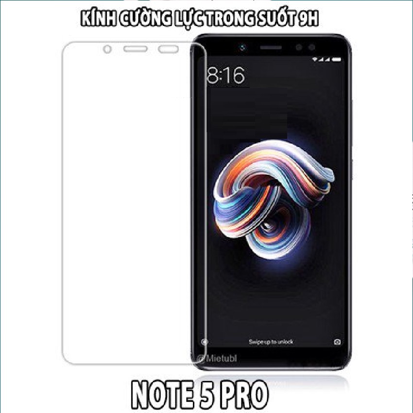 Kính Cường Trong Suôt Xiaomi redmi Note 5 Pro