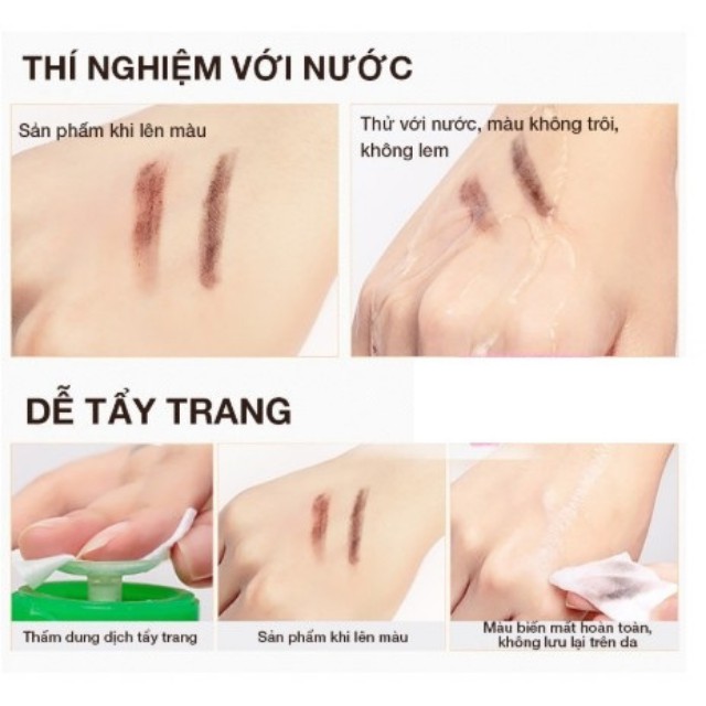 [KHÔNG TRÔI] Bút Chì Xé Kẻ Lông Chân Mày, Chống Thấm Nước Và Mồ Hôi Dễ Xé Chất Lượng Cao Trang Điểm Mắt Nội Địa Trung | BigBuy360 - bigbuy360.vn