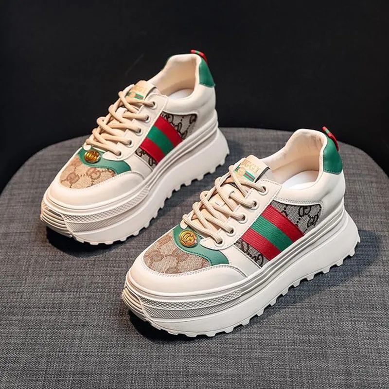 Giày đế dày tăng chiều cao đơn giản thời trang 2022 dành cho nữ