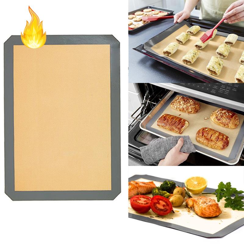 1 tấm lót làm bánh bằng silicon chống dính bảo vệ môi trường 30x20cm