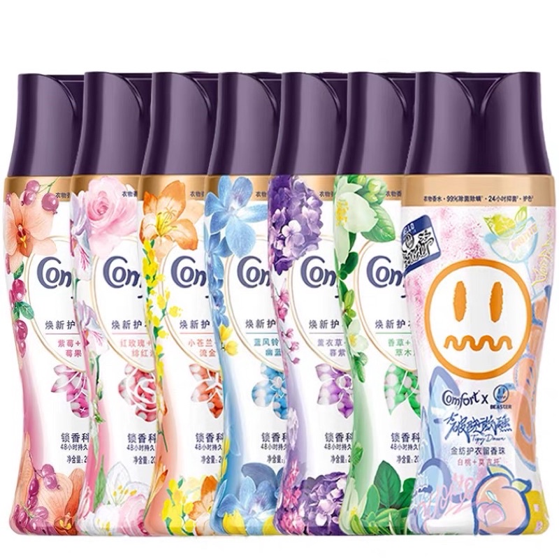 (THƠM MỀM VẢI )Viên xả CF cô đặc hương hoa hồng kháng khuẩn 200gr/chai (chính hãng)