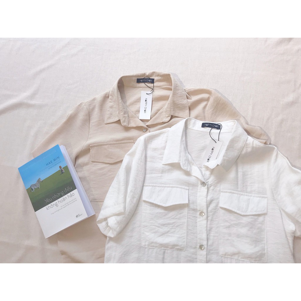 Áo sơ mi tay ngắn 2 túi và quần ống loe (S/M/L)