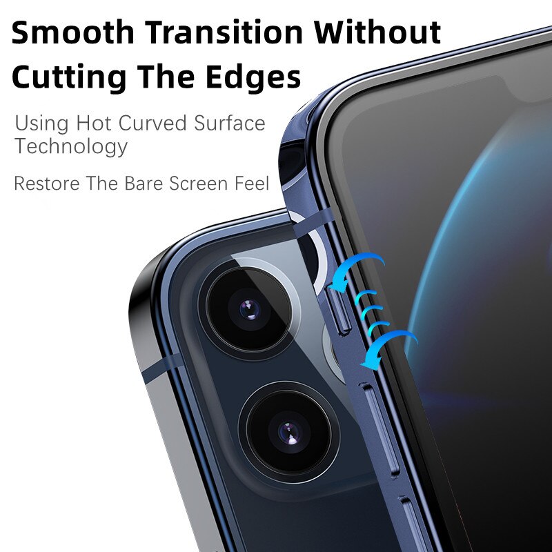 Kính cường lực bảo vệ màn hình 20D cho Iphone 12 Pro Max Mini 11 Pro X Xr Xs Max 7 8 6 6s Plus