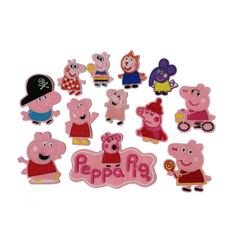 Miếng dán quần áo hình heo Peppa dễ thương