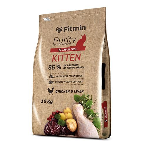 Thức ăn cho mèo con FITMIN CAT PURITY KITTEN (Bao 10kg)