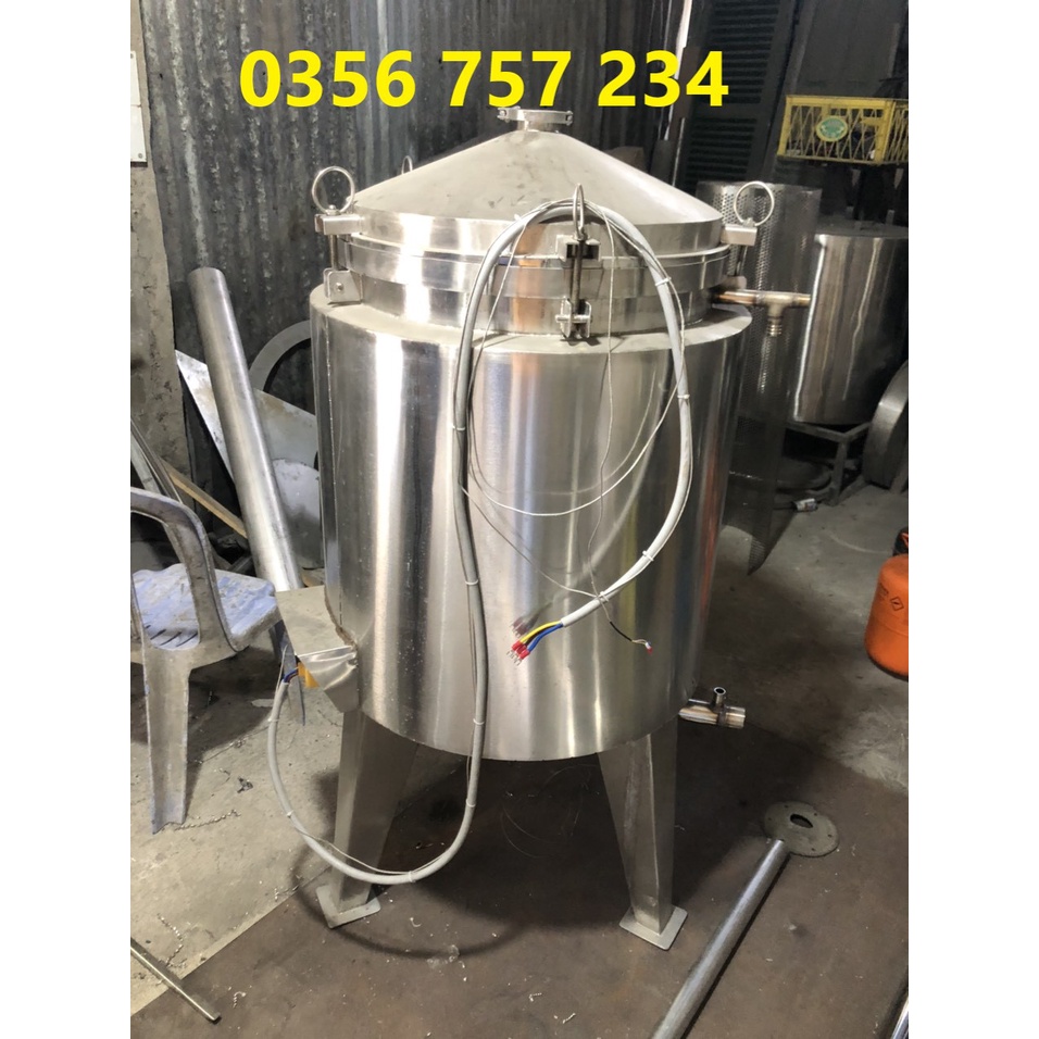 Nồi cô cao dược liệu_ ninh dược liệu_ chưng cất tinh dầu 100 lít