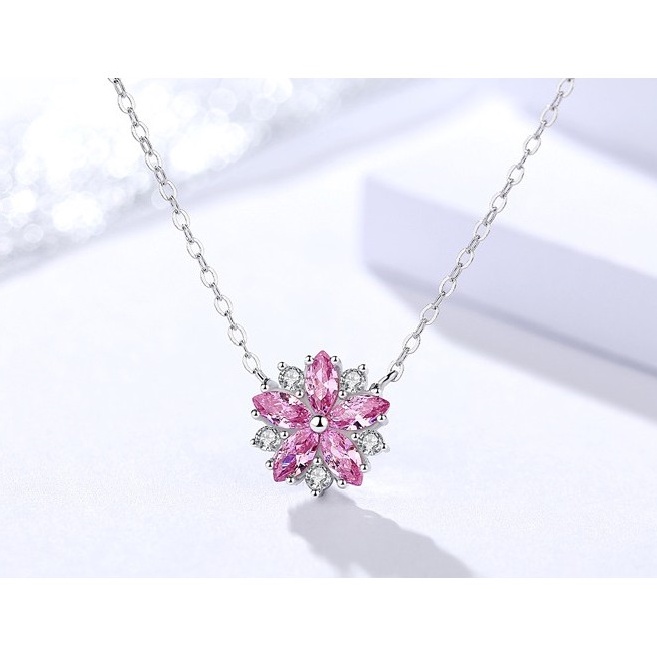 Dây Chuyền Bạc Nữ Bông Tuyết DB1666 Bảo Ngọc Jewelry