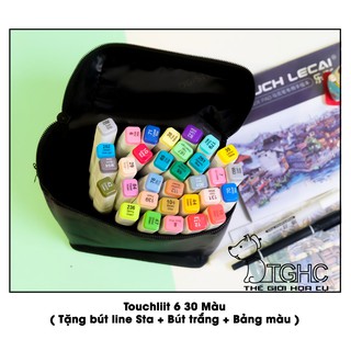 [SIÊU RẺ] Bút Marker Touchliit 6: Bộ 30 Màu - Bộ 30 Màu + Set Da 12 Cây [CHÍNH HÃNG][ Quà Tặng Hấp Dẫn]