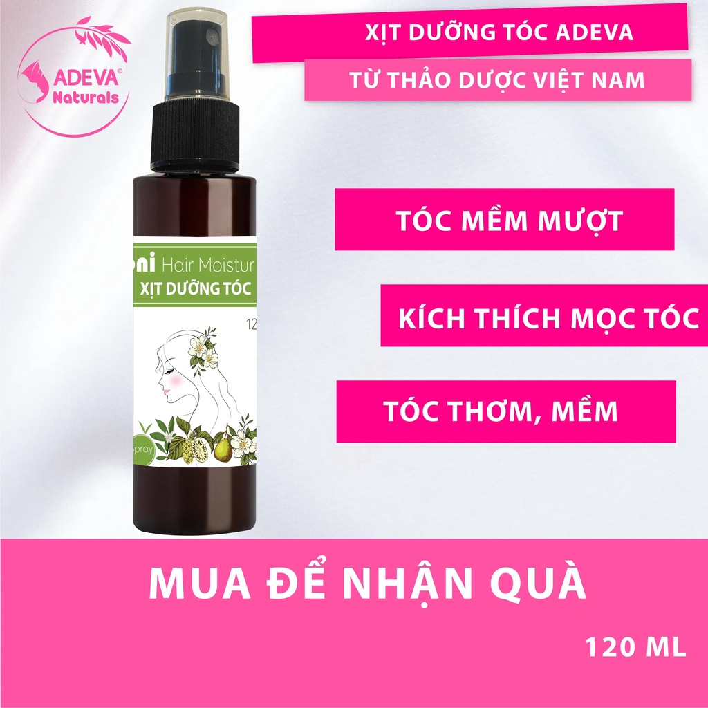 Xịt dưỡng tóc vỏ bưởi ⚡FREESHIP⚡ kích thích mọc tóc, giảm rụng tóc an toàn và hiệu quả - Adeva Noni - 120 ml