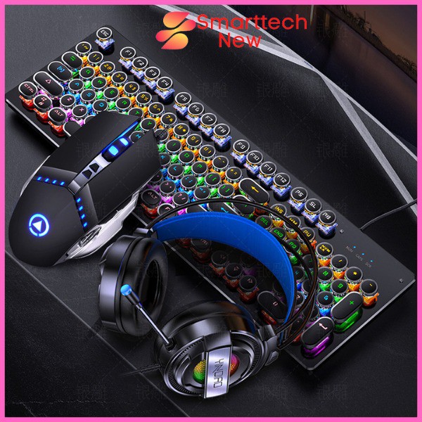 Bàn Phím Cơ Gaming Cho PC, Laptop Cao Cấp T907 Esports Pro 2021, Bàn Phím Máy Tính Nâng Cấp Có 20 Chế Độ LED RGB