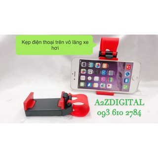 GIÁ ĐỠ, KẸP ĐIỆN THOẠI GẮN TRÊN VÔ LĂNG XE HƠI - ÔTÔ QY1