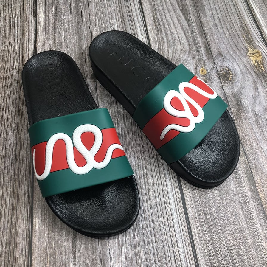 🔥HÀNG SIÊU CẤP🔥Dép gucci rắn nam quai ngang bản siêu cấp độn đế tăng chiều cao