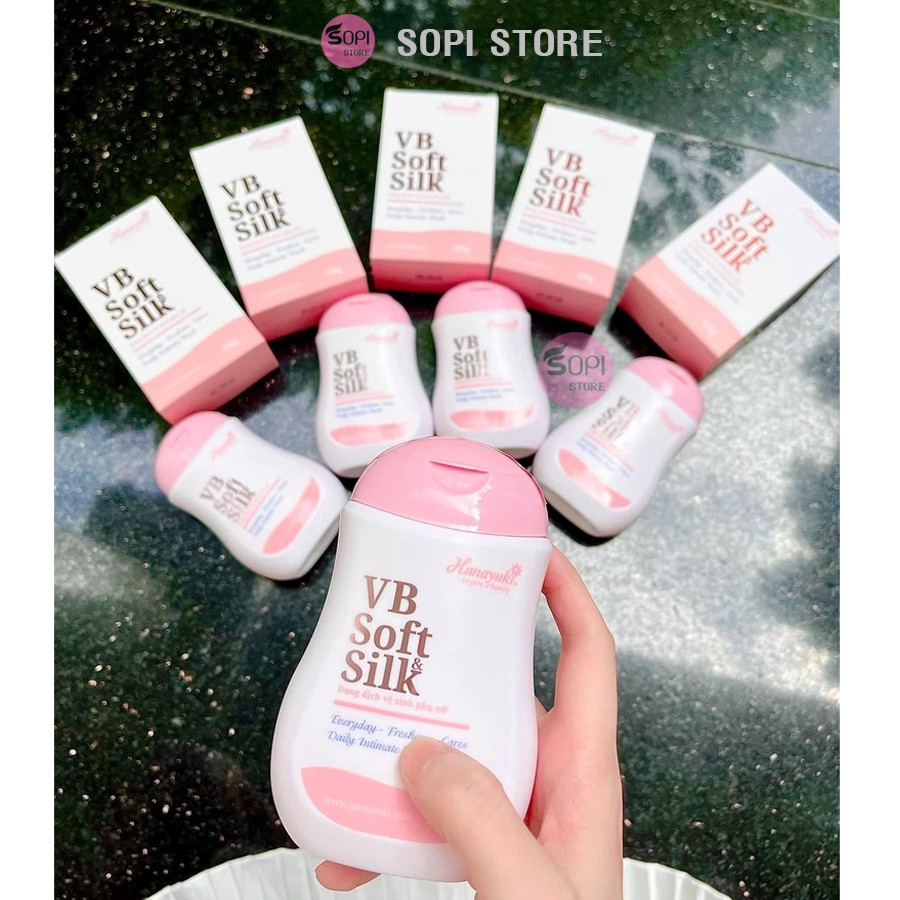 [3 Tặng 1] Dung Dịch Vệ Sinh Hana VB Soft Silk Hanayuki Chính Hãng 150g dùng được cho cả nam nữ và bà bầu - Sopi Store