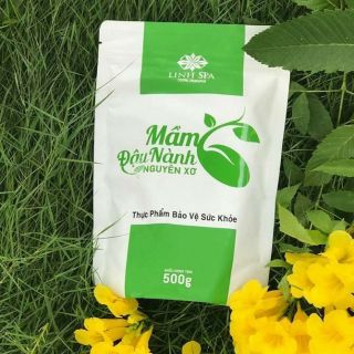 [ Freeship Toàn Quốc] Mầm đậu nành nguyên xơ Linh spa ( cam kết chuẩn Bình An)