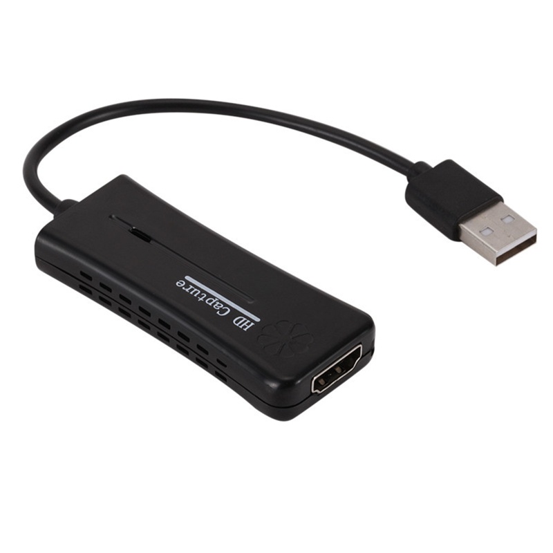 Shas Video Capture Card USB 2.0 To HDMI-compatible Capture Card Game Video Live Broadcast PS4/X-box/Switch OBS Live Recording