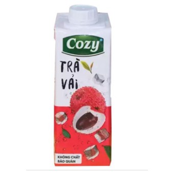 [Lốc 4 hộp] Trà Cozy các vị Trà Tắc Mật Ong, Trà Đào Sả, Trà Vải 225ml