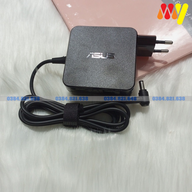Sạc laptop Asus 19V-3.42A - Chân thường Củ Vuông - ZIN Bảo hành 18T