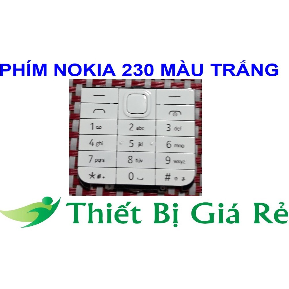 PHÍM NOKIA 230 MÀU TRẮNG