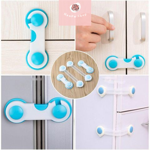 Khóa An Toàn Cho Bé Chốt Khóa Cài Ngăn Kéo Tủ Lạnh ( Loại Ngắn )