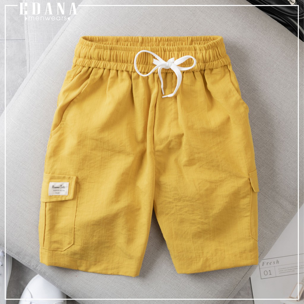 Quần đùi nam Edana Menswear túi hộp vải đũi đẹp cao cấp ,không nhăn , không xù cho người 45 - 78kg | BigBuy360 - bigbuy360.vn