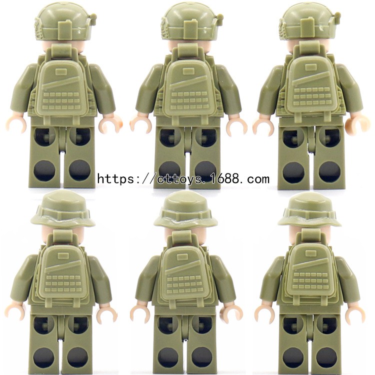 Đồ chơi lego swat , lego quân sự - Combo 6 Lính Đặc Nhiệm SEAL (TẶNG KÈM VŨ KHÍ )