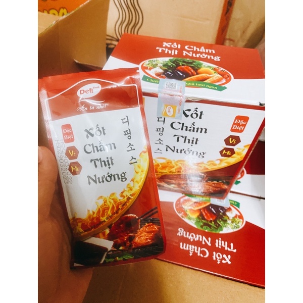 xốt chấm thịt nướng Deli foods vị me công nghệ Hàn Quốc gói 70g