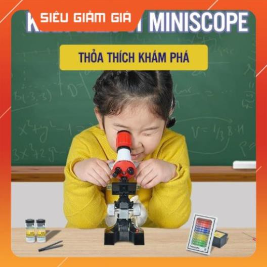(RẺ NHẤT) Đồ chơi kính hiển vi quang học cho bé Microscope 1200 x C2121
