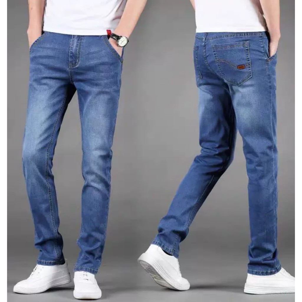 Quần jean nam co giãn cao cấp ống suông